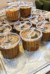 Traditional Indonesian Palm Sugar Dessert Cups