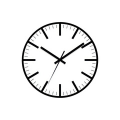 White Wall Clock Face