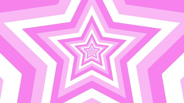 2d star cartoon loop infinity background animated small star growing bigger repeat repeater cartoon background 4k looping
