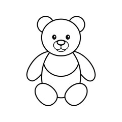 Obraz premium teddy bear line art