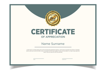 Obraz premium certificate template design