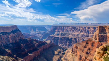 A majestic eagle soaring over the Grand Canyon