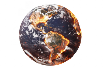 Earth Burning Global Crisis (1)
