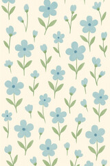 seamless pattern with flowers