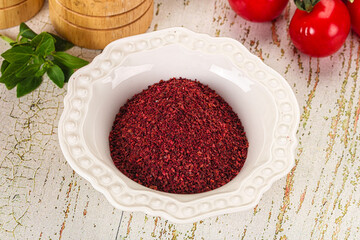 Natural organic Sumah powder for culinary