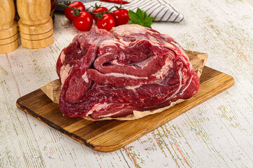 Raw beef meat for cooking