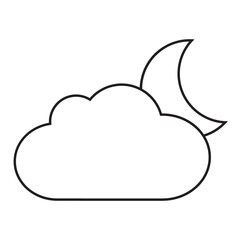 cloud moon icon
