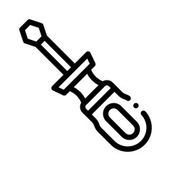 screwdriver line icon