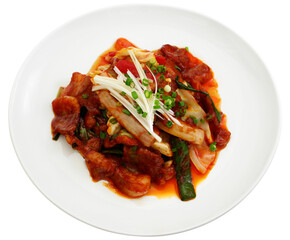 Spicy Stir-Fried Pork with Vegetables Korean Style