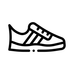 badminton shoes line icon