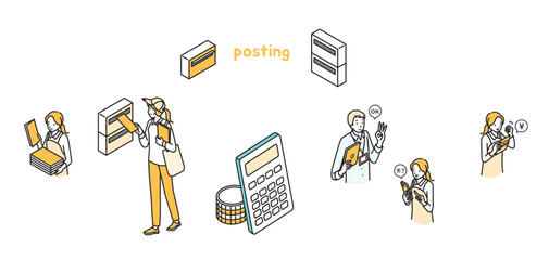 ポスティング　セット