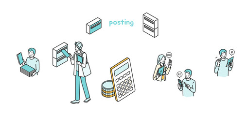 ポスティング　セット