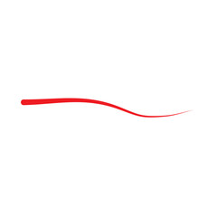 red ribbon on white background