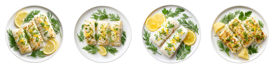 Baked Fish Fillets with Lemon and Fresh Herbs