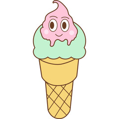 Ice Cream Cone Character