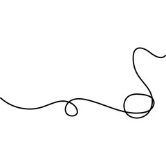 Obraz premium Music Note Continuous Line
