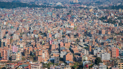 Kathmandu city from above