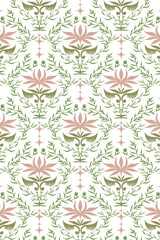 Ornate Botanical Pattern, Vintage Aesthetic