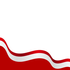 Indonesia Flag Footer