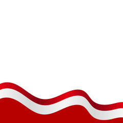 Indonesia Flag Footer