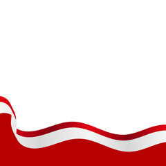 Indonesia Flag Footer
