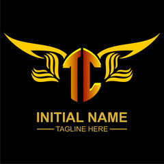TC Golden Wing Emblem Logo