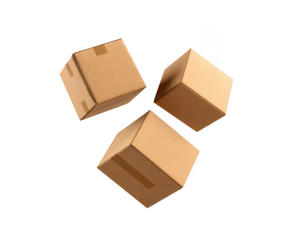 Cardboard Boxes in Flight