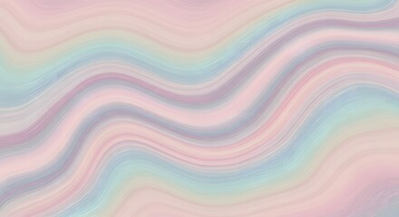 Fototapeta premium Pastel Wave Abstract Background Swirling Hues of Serenity and Tranquility