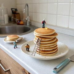 stack of pancakes on a plate