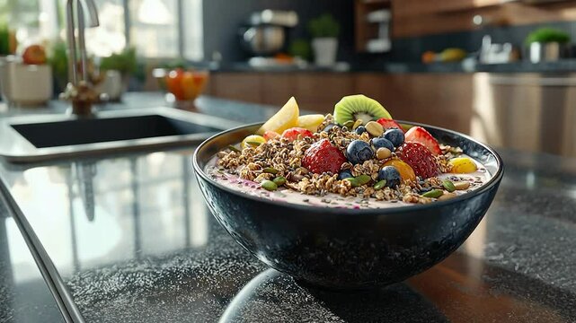Healthy breakfast bowl