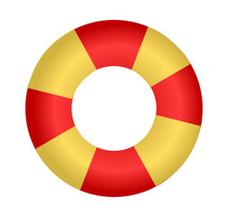 Obraz premium Pool swimming circles, lifebuoy floating rubber swim rings. Swim ring colorful rubber. Vector illustration.Lifesaver logo. Sea Lifeguard buoy logotype.