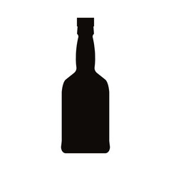 Bottle of alcohol icon vector. Bottle illustration sign. Alcohol symbol. Wine logo.