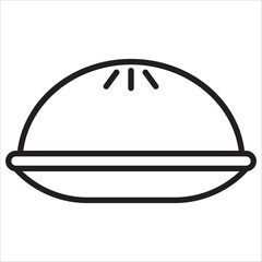 Dessert icon outline vector
