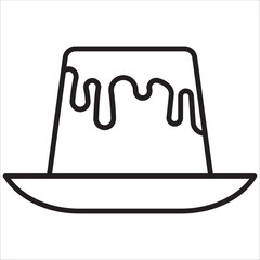 Dessert icon outline vector