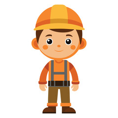 Construction worker kid