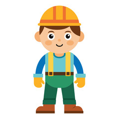 Construction worker kid