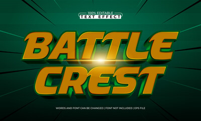 battle crest editable text effect with a knight and sword text style