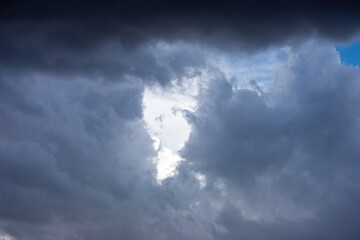 Nubes de tormenta en verano