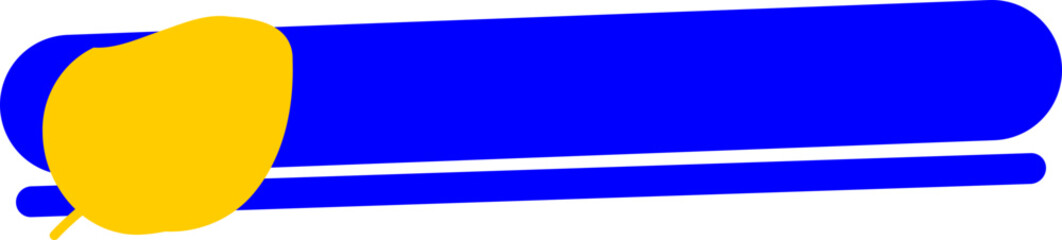 title banner half circle flat