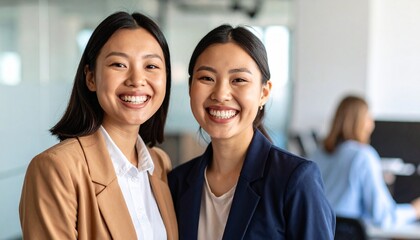 Colleagues laughing together. Team Collaboration in Stylish Modern Office – Professional Workspace Concept