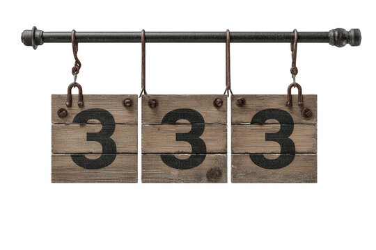Wooden Number Scoreboard