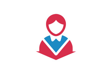 Veliris Teacher Logo Icon Design for White Background