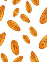 Naklejka premium seamless pattern with fruits