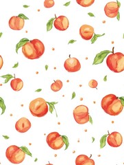 seamless pattern with fruits