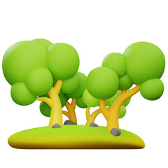 3D Green Grove Icon