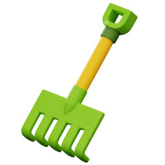 3D Garden Rake Icon