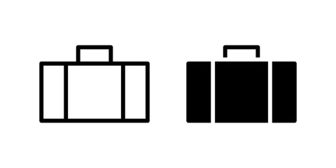 Suitcase Icon Set suitable for travel themed designs. © mattbadal