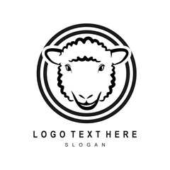 Sheep Logo with Circle
