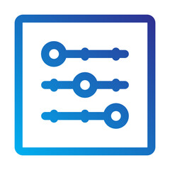Settings panel window with multiple layers or configuration options.