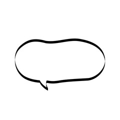 手描きの吹き出し_線画｜Hand-drawn Speech Bubbles_Line Art